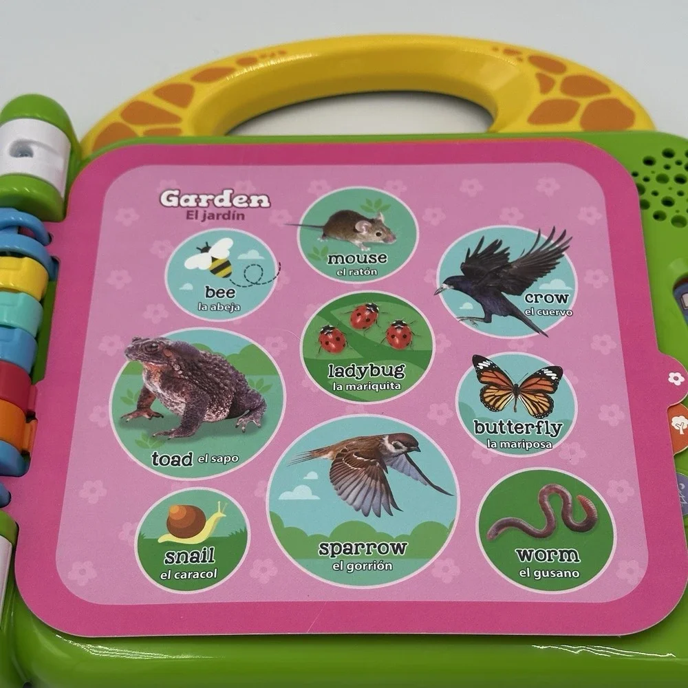 LeapFrog 100 Animals Electronic Bilingual (English/Spanish) Book - Green